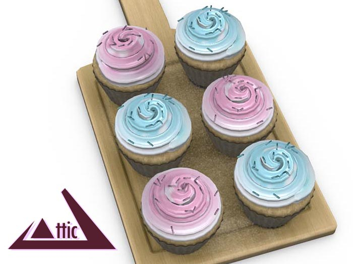 -ATTIC- Pastel Cupcakes