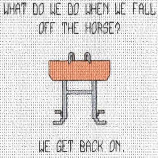 Fall Off The Horse Needlework Texture