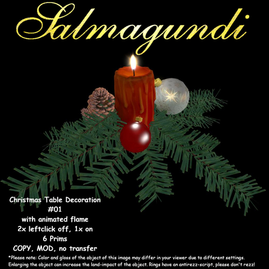 Christmas Table Decoration #01