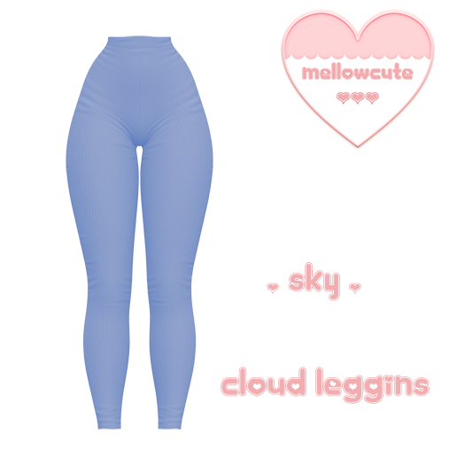 mellowcute-cloud leggins-sky