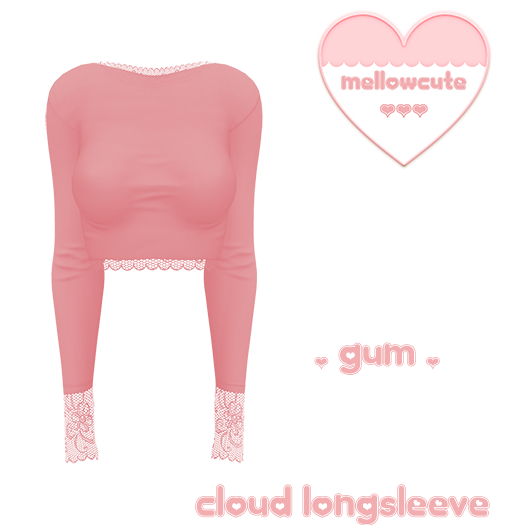 mellowcute-cloud longsleeve-gum