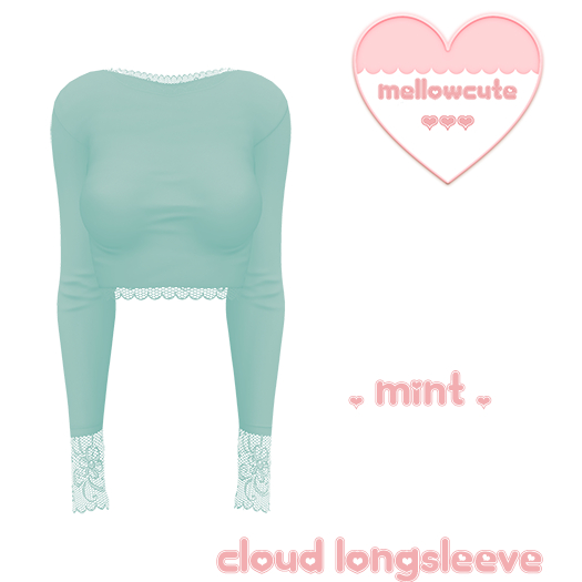 mellowcute-cloud longsleeve-mint