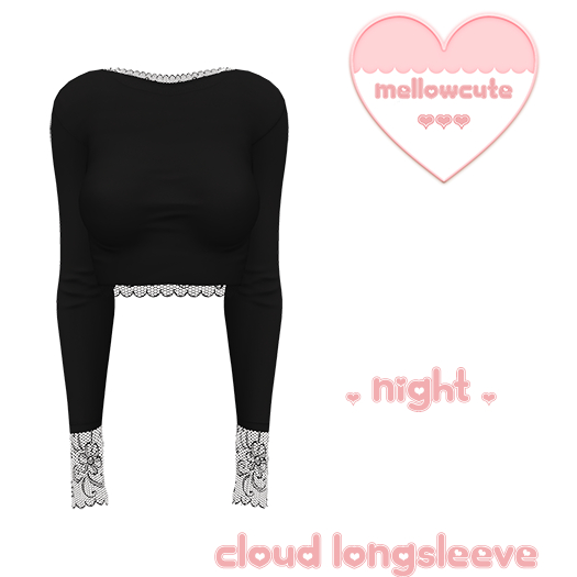 mellowcute-cloud longsleeve-night