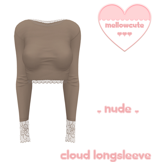mellowcute-cloud longsleeve-nude