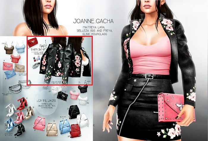 OSMIA - Joanne.Gacha.BikerJacket - Maitreya - RARE + HUD
