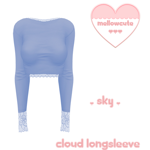 mellowcute-cloud longsleeve-sky