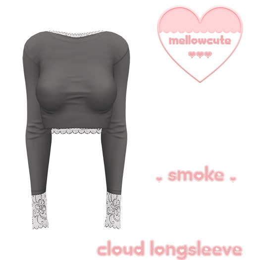 mellowcute-cloud longsleeve-smoke