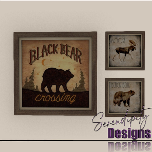Serendipity Designs - Woodland BR Bear and Moose Prints