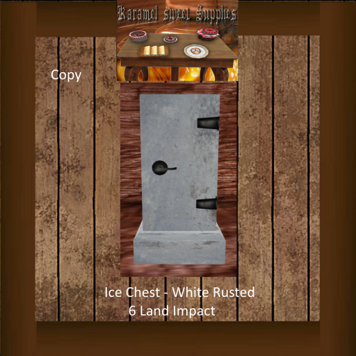 Ice Chest - White Rusted