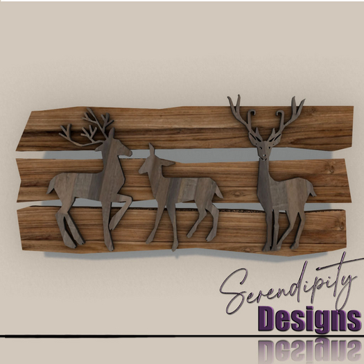 Serendipity Designs - Woodland BR Rustic Deer Art 