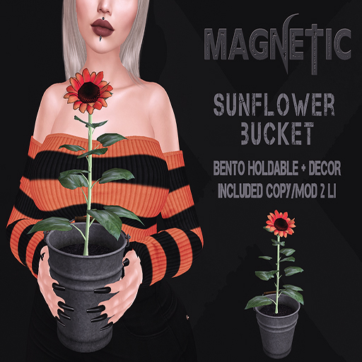 Magnetic - Sunflower Bucket (ADD ME)