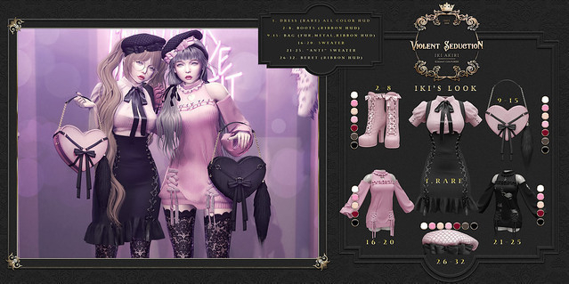 Violent Seduction - Iki's Look Sweater & Bag (Black)