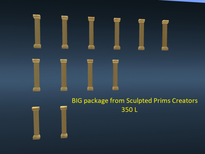 BIG package from Sculpted Prims Creators  - MESH - FULL PERM