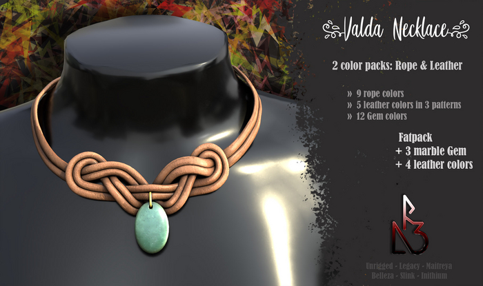 //R3D// Necklace Valda - FATPACK