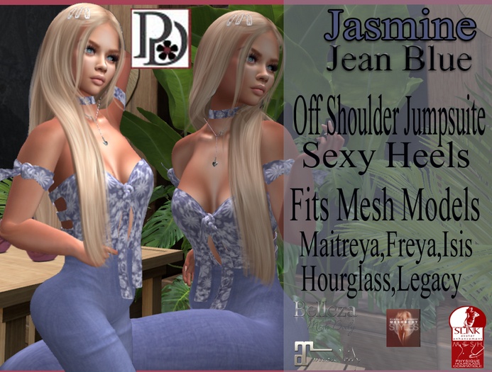 !PD-Jasmin Jean BlueFlower