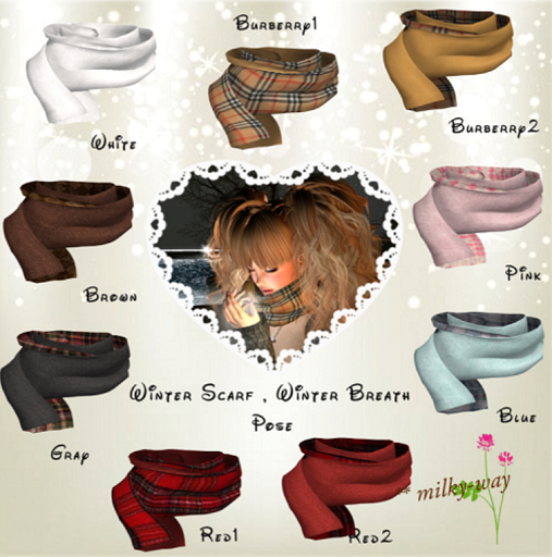 **milky-way *14-30 Winter Scarf Gray