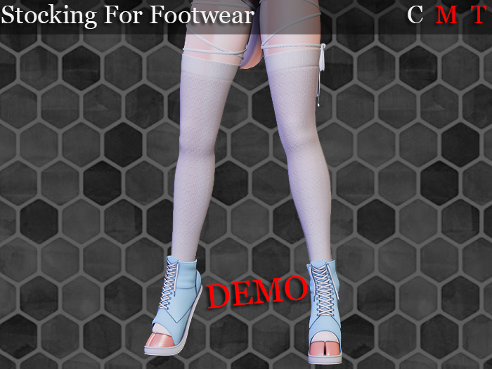 (Black & White) Stocking For Footwear DEMO