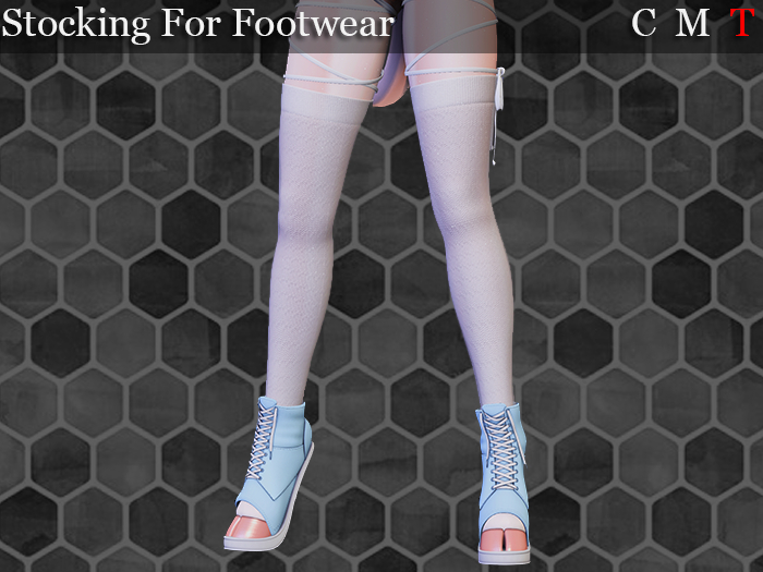 (Black & White) Stocking For Footwear