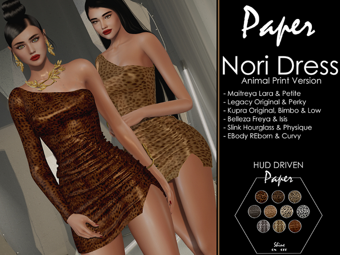 Paper. - Nori Dress // Animal Print Version