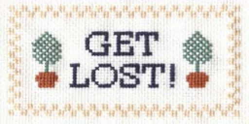 Get Lost Needlework Texture