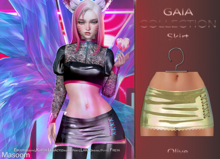 [[ Masoom ]] Gaia Skirt Olive - Ebody Reborn, Kupra, Legacy, Legacy Perky, Lara, Lara Petite, Freya