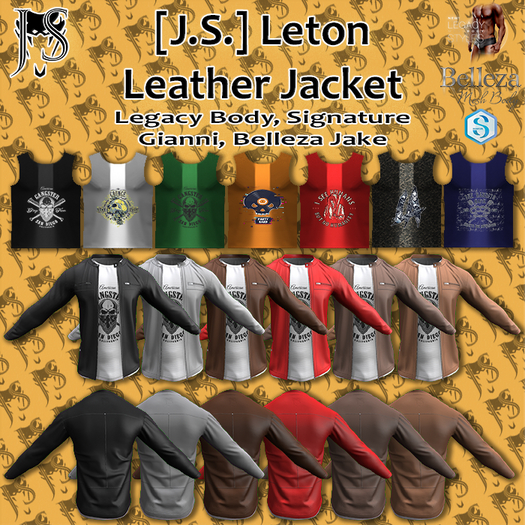 [J.S.] Leton Leather Jacket\Gray