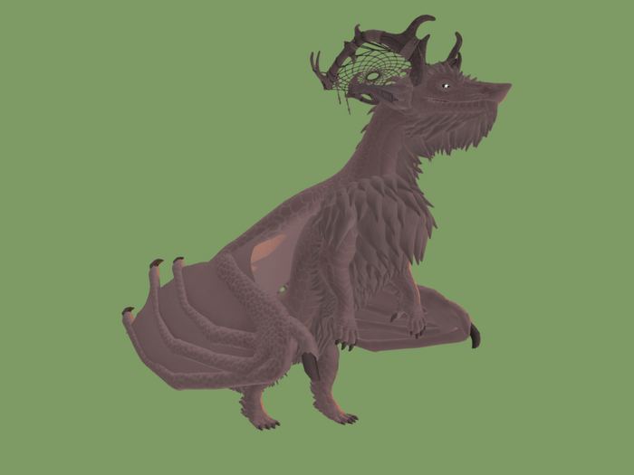 Dwarf Dragon upright stance