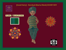 [Good Fairy] - Harshad {Kurta Dhoti} ZOOBY BOY *GREEN*