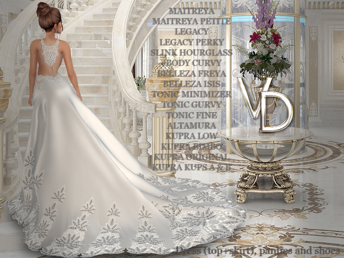 VD #031 Dress Set White