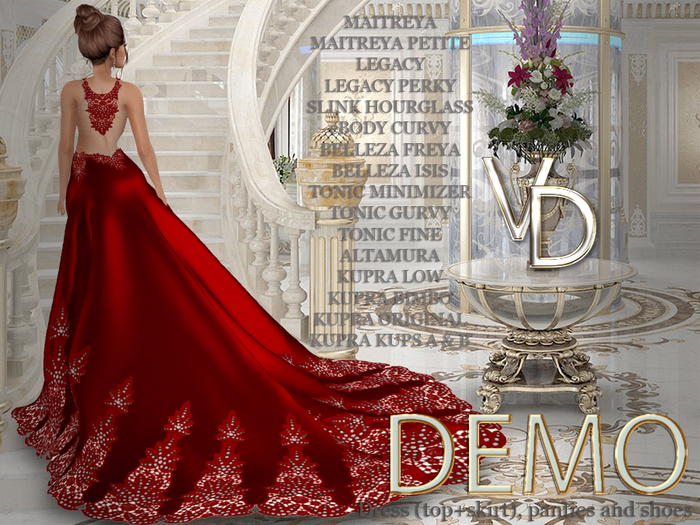 VD #031 Dress Set Red DEMO