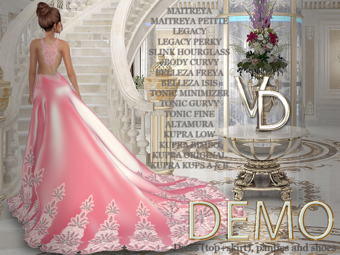 VD #031 Dress Set Pink DEMO