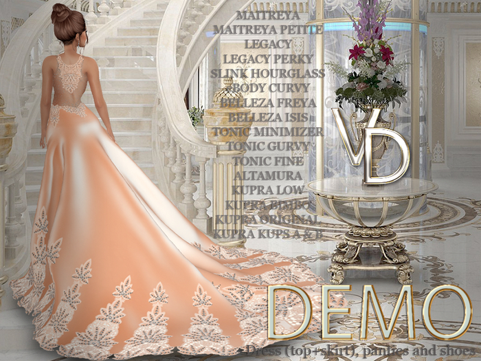 VD #031 Dress Set Beige DEMO