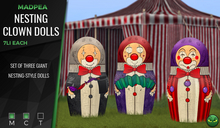 MadPea Nesting Clown Dolls