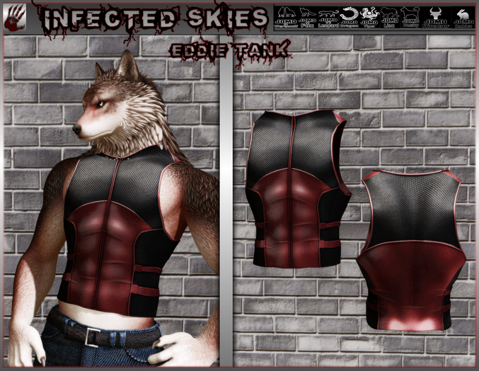 *IS* Eddie Tank Furry 2 Red 