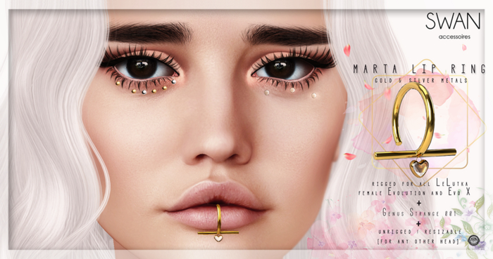 Swan Marta Lip Ring