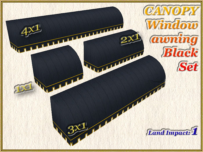 CANOPY Window awning Set 1