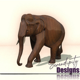 Serendipity Designs - Wooden Elephant 