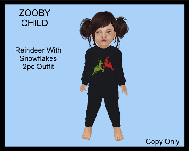 Steph-0-Bees - Reindeer With Snowflakes (Zooby)