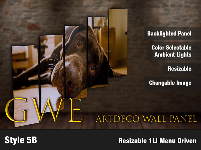 GWE - ArtDeco Wall Panel - 5B