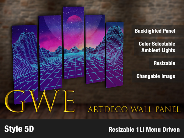 GWE - ArtDeco Wall Panel - 5D