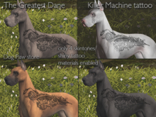 DOG PAW Killer Machine  Tattoo