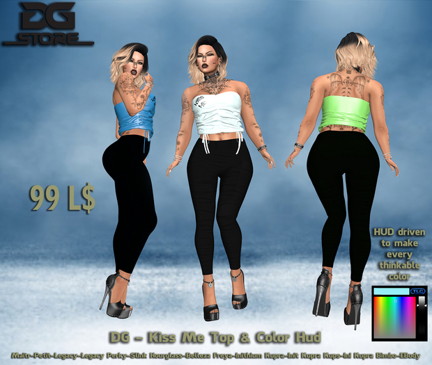 DG - Kiss Me Top & Color Hud