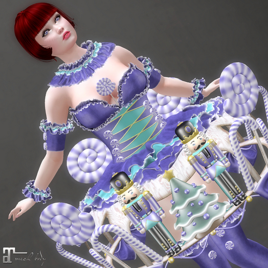 * Miss Cracker * Indigo Outfit *