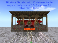 SR.store Gazebo with Christmas table