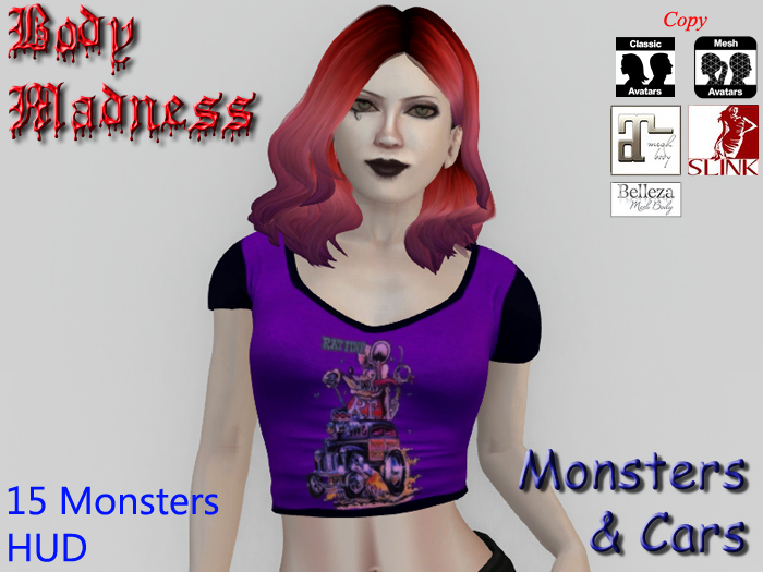 BM - Cars Cropped Tee