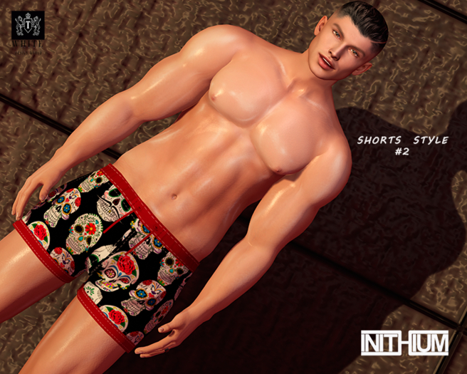 ::TW::Shorts Style SCULL -INITHIUM-KARIO