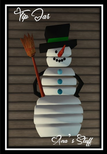 [AS] Toon Snowman Tip Jar