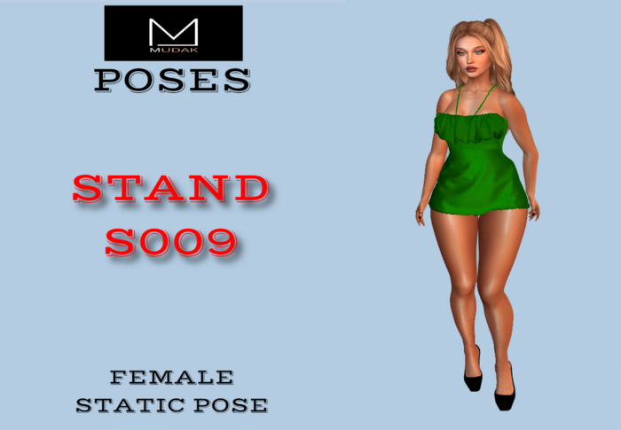 MUDAK POSES - FEMALE POSE - STAND S009