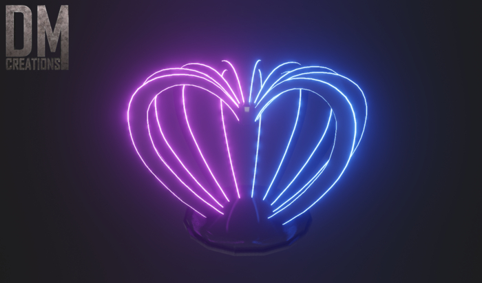 Backdrop Heart Light Full Perm Mesh