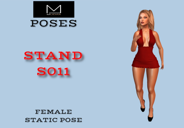 MUDAK POSES - FEMALE POSE - STAND S011